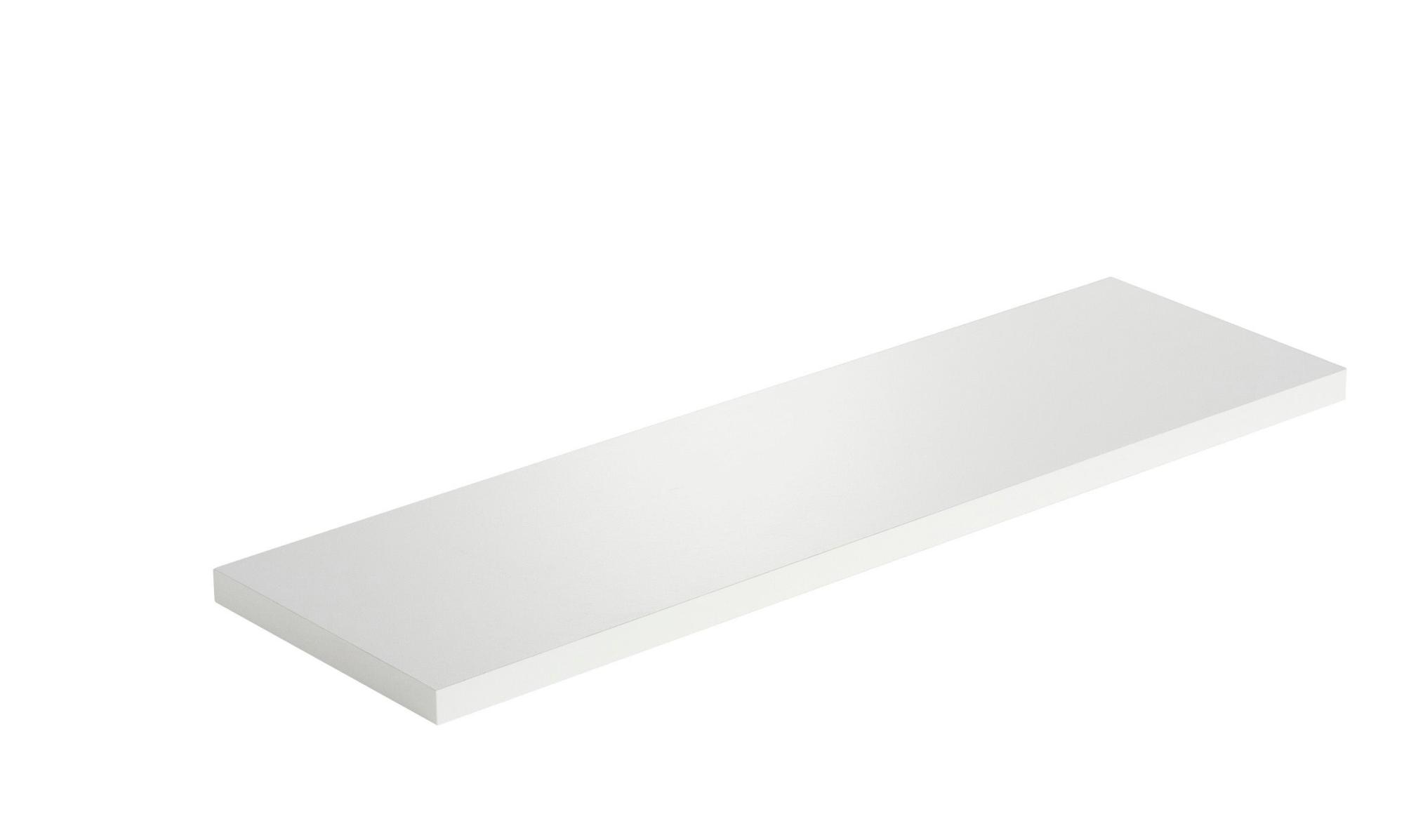 Estante mural rectangular en color blanco de 60x1.8x18 cm y carga máx de 5 kg