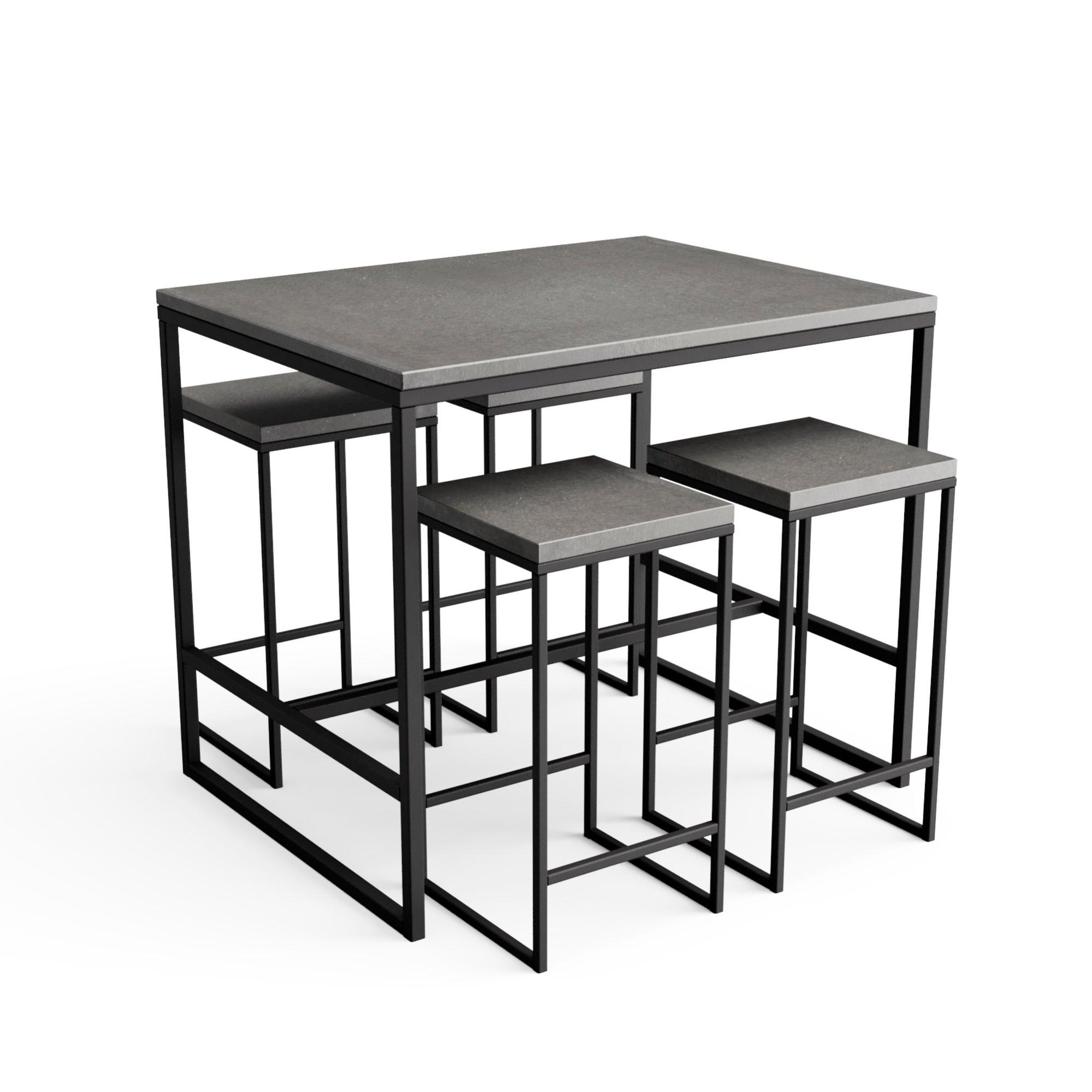 Comedor tribeca plus bistro de 118 cm para 4 personas