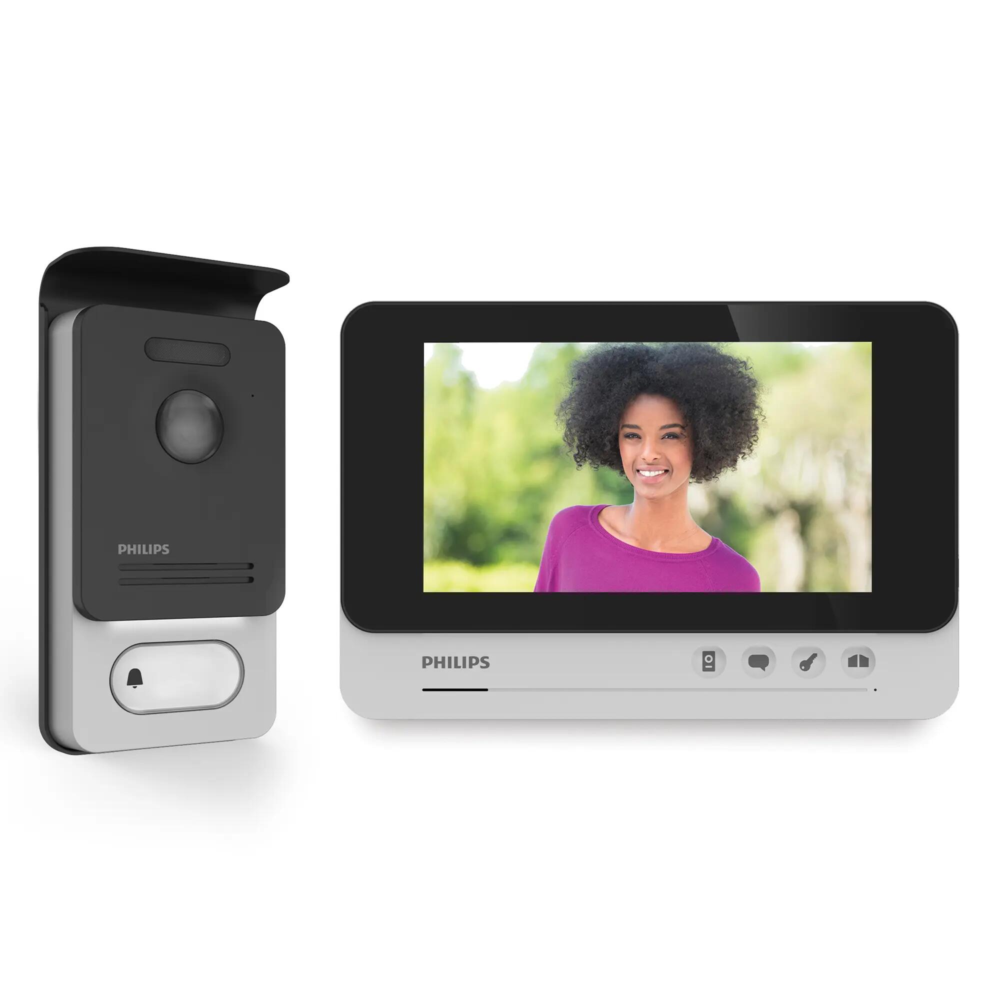 HomeFong video portero con camara wifi,portero automático  telefonillo,sistema de acceso de seguridad para el