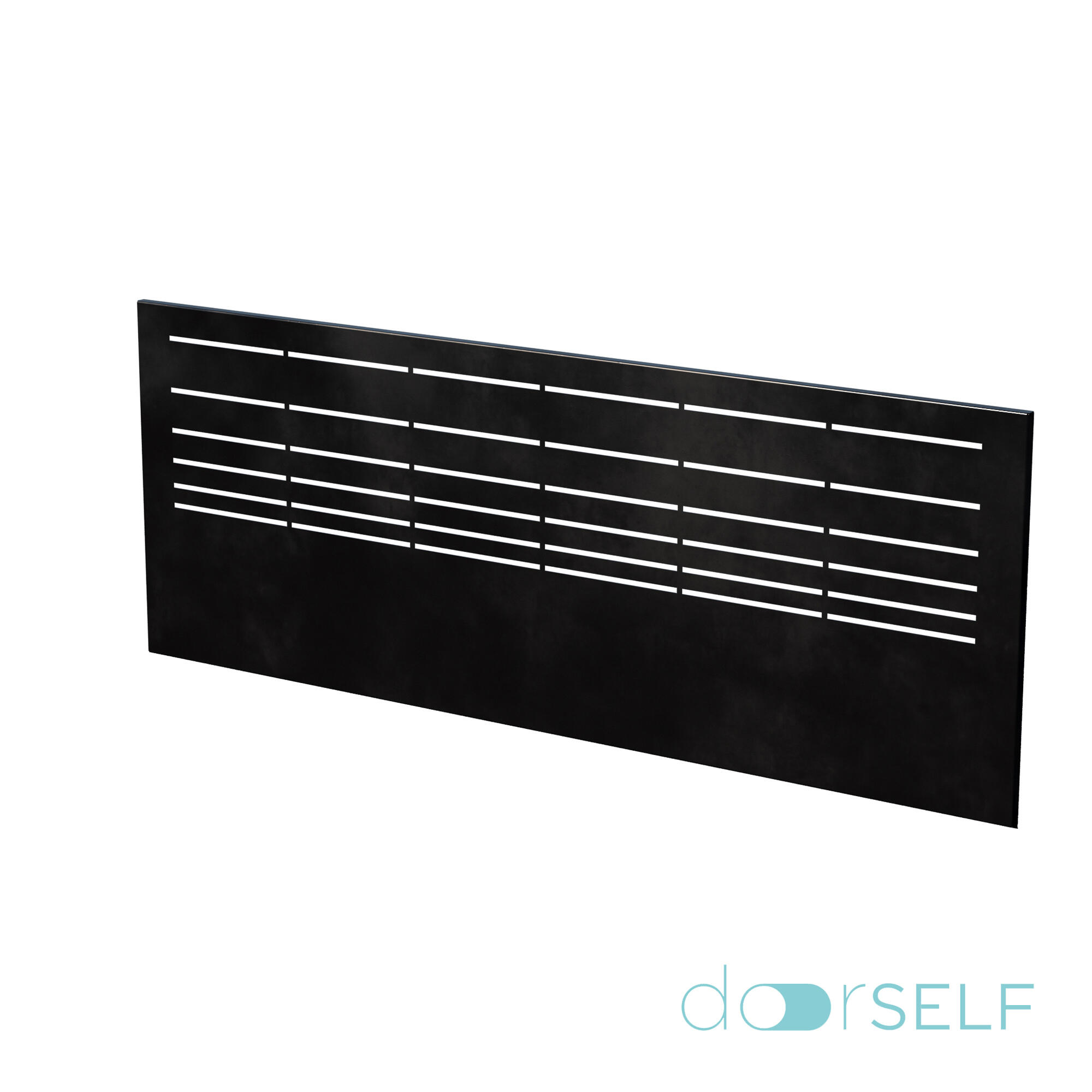 Valla para colocar sobre muro doorself parallels negro 189x72 cm