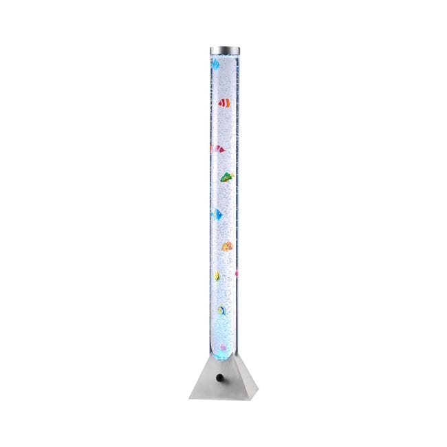 cobertura Abrumador Folleto Lámpara de pie LED Ava peces gris RGB 120 cm de alto | Leroy Merlin