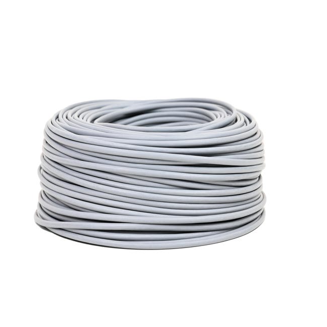 Cable eléctrico H07Z1-K 1,5 mm² color gris 100 m