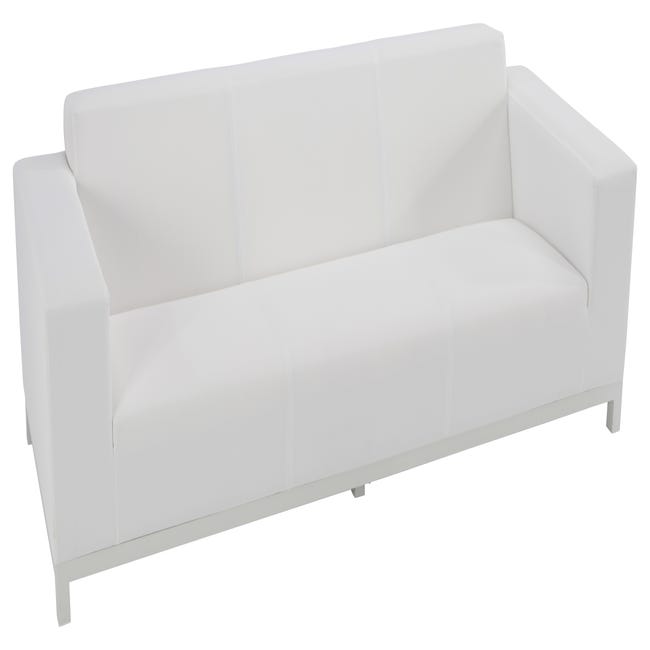 Banco/sofá de exterior de aluminio Atlanta blanco | Leroy Merlin