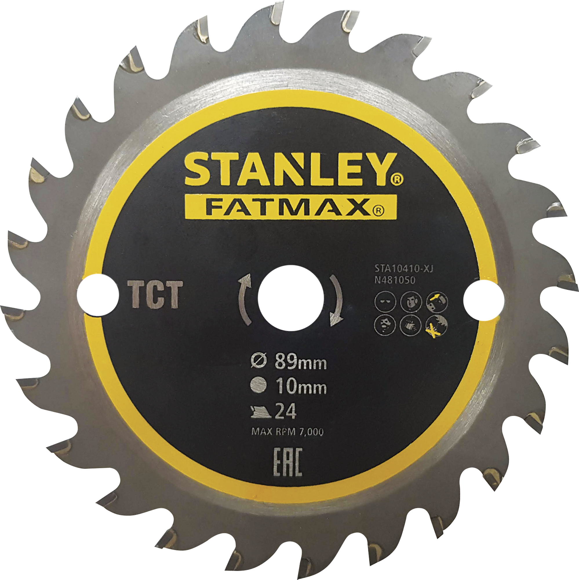 Stanley sta10410 disco de corte tct 89 mm - 24 dientes