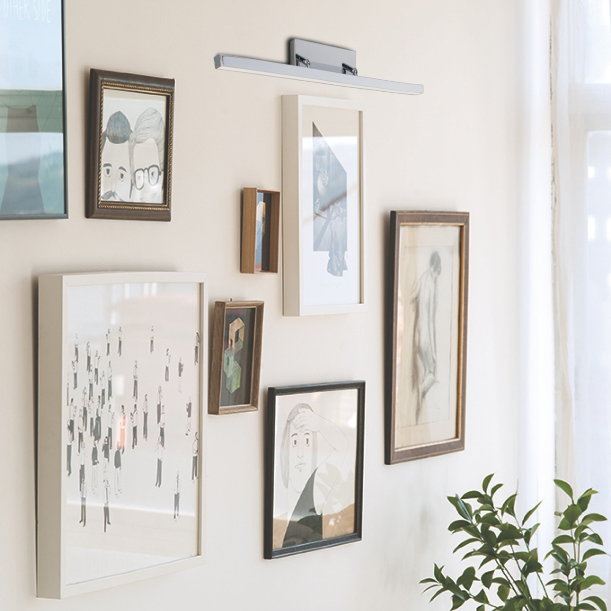 Aplique LED Tabla 12W 4000K níquel Leroy Merlin