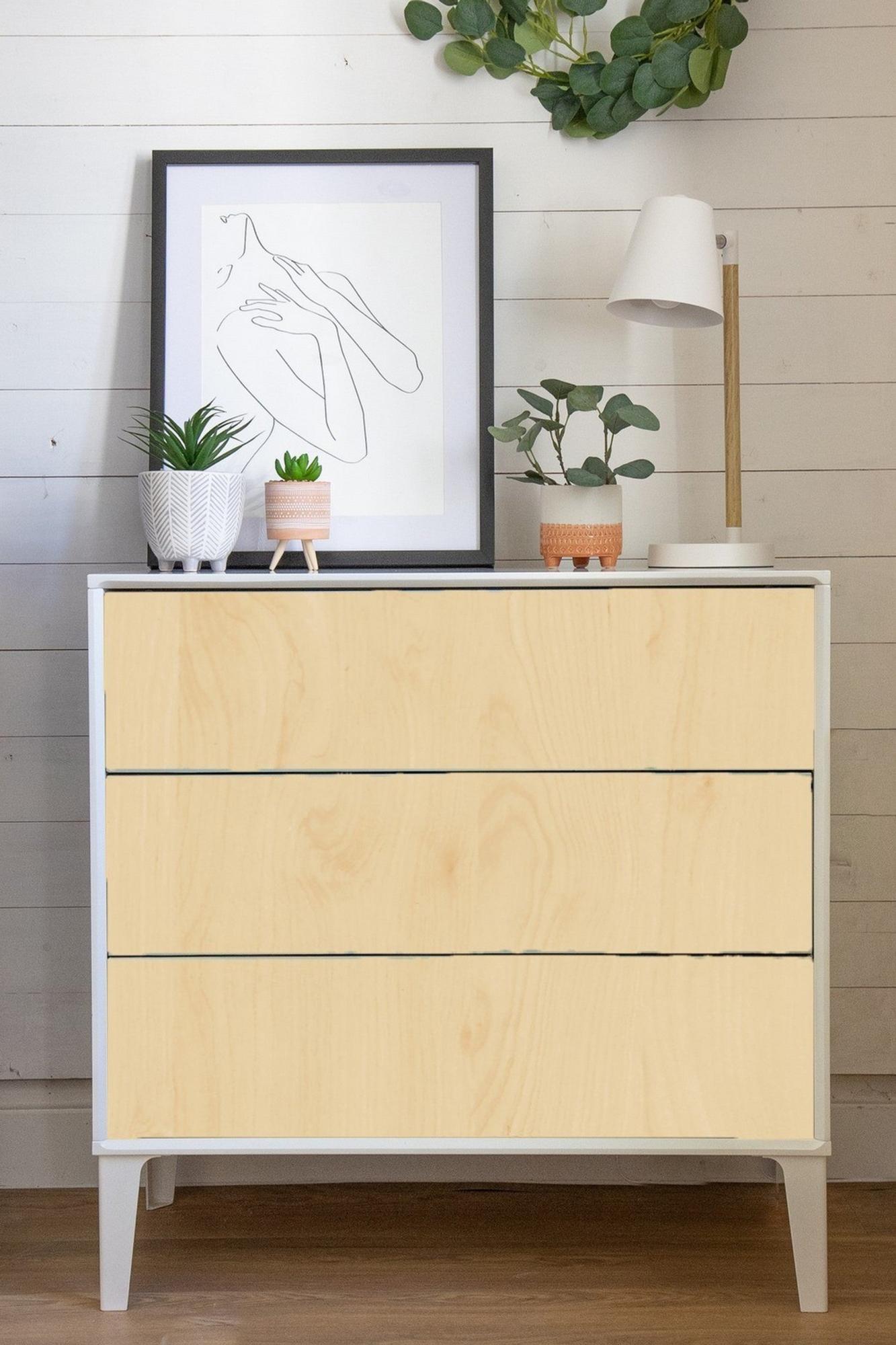 Revestimiento adhesivo mural imitación madera beige Pino de0.9 x 2.1m | Leroy Merlin