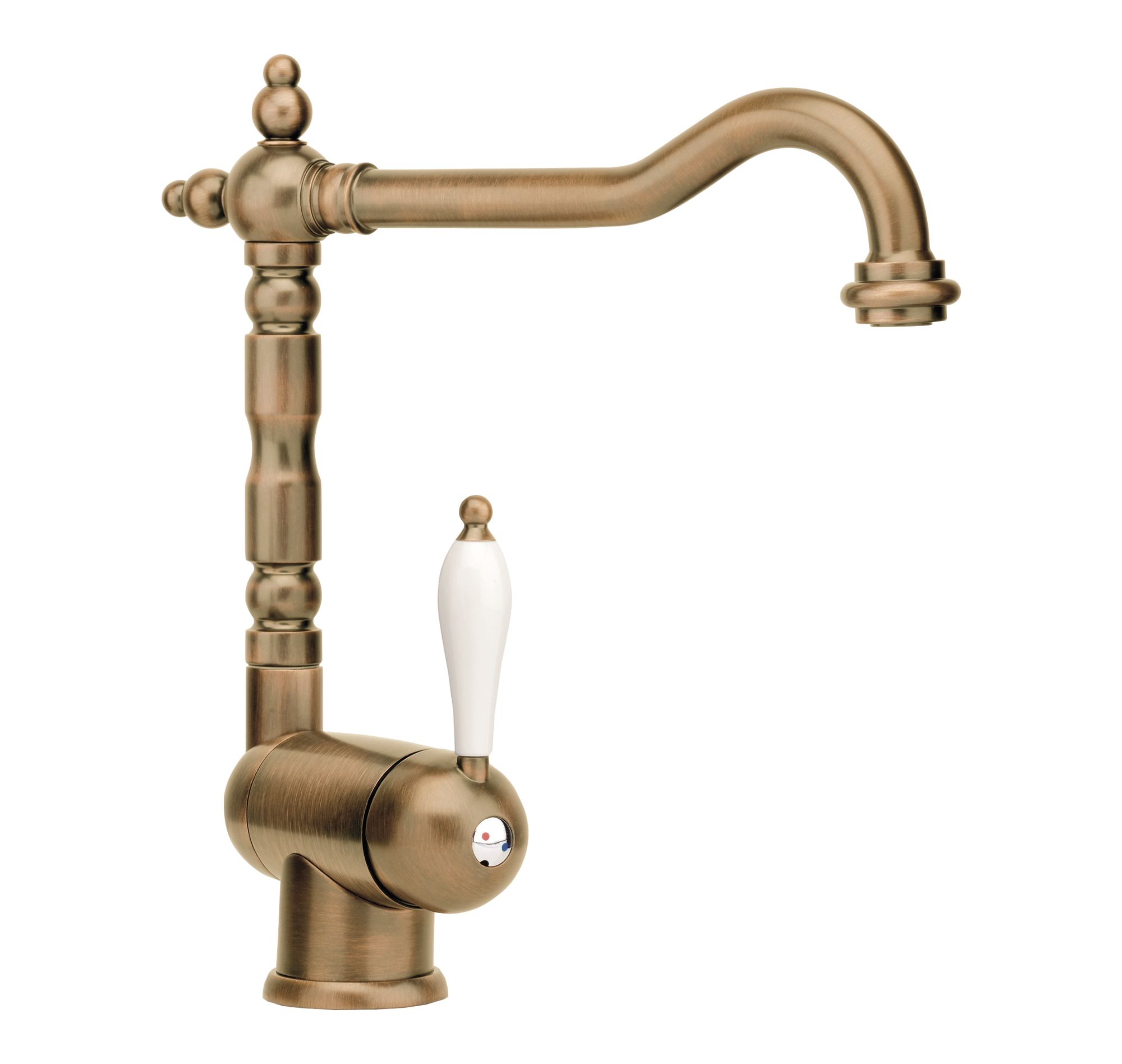 Grifo de cocina monomando FRANKE RETRO en bronce Leroy Merlin
