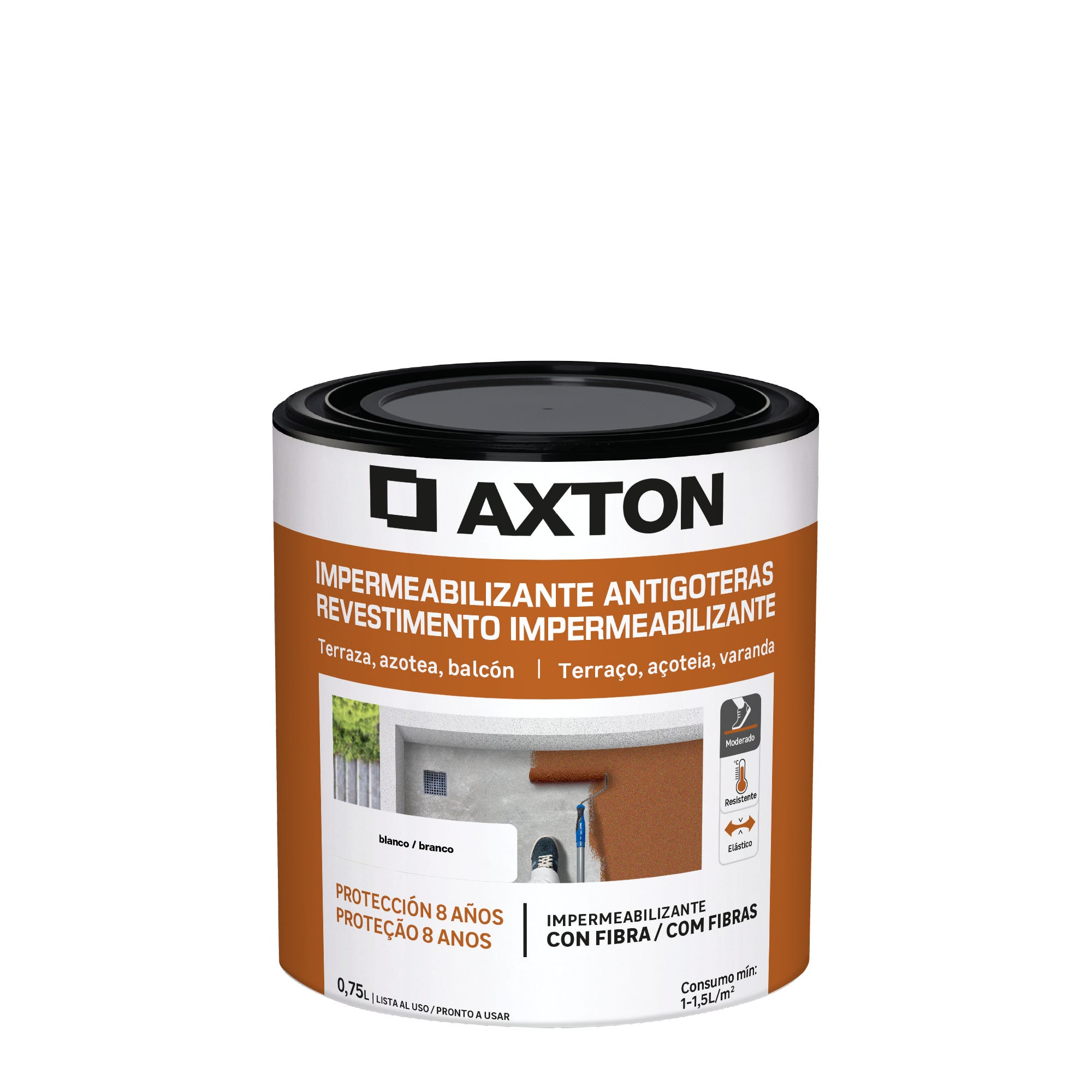 Pintura impermeabilizante AXTON 750ML blanco