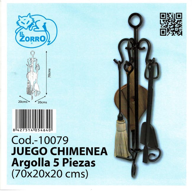 Comprar Conjunto Accesorios Chimenea 5 Pzas Argolla · Imex El Zorro ·  Hipercor