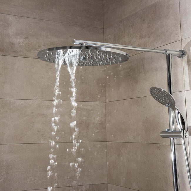 Columna de ducha, Hecho de aluminio, Ducha tipo lluvia con ducha