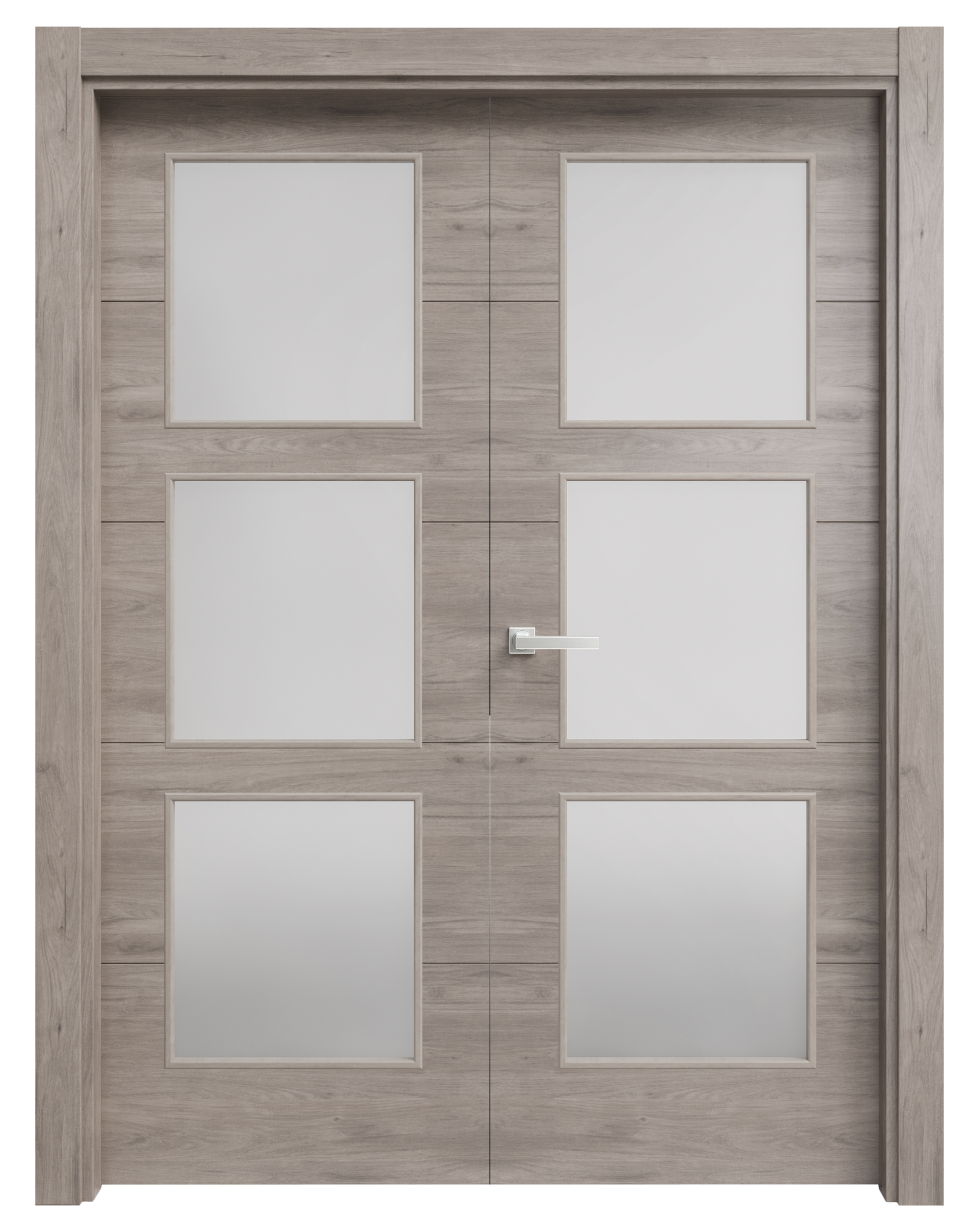 Puerta berna roble gris apertura derecha con cristal 115cm de la marca CASTALLA