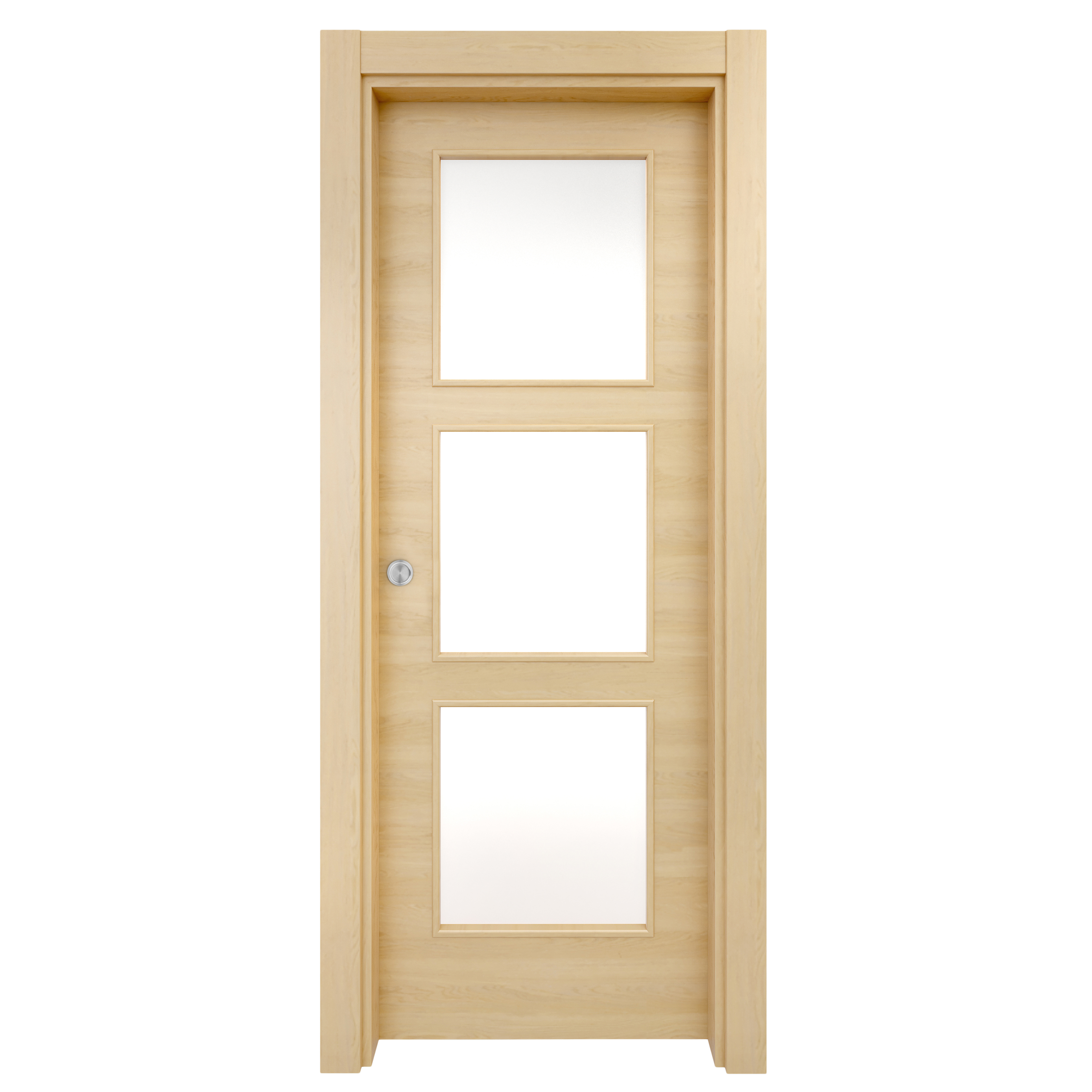 Puerta corredera oslo roble miel line roble con cristal de 72.5x203cm de la marca CASTALLA
