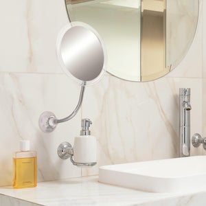 Espejo cosmético de aumento de pared con LED integrado Nysa El