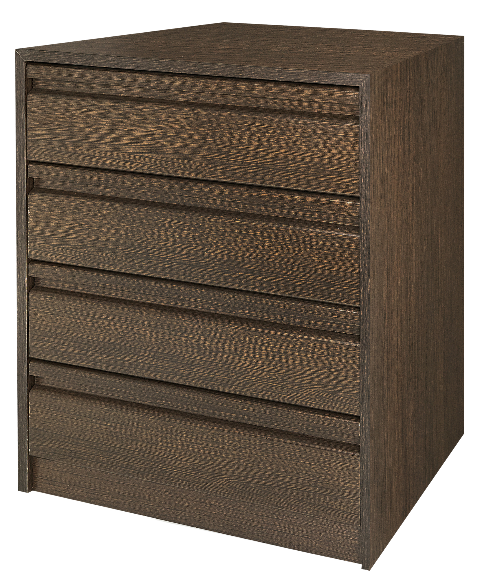 Cajonera 4 cajones Serie Montada wengué 72x40x50cm (altoxanchoxfondo