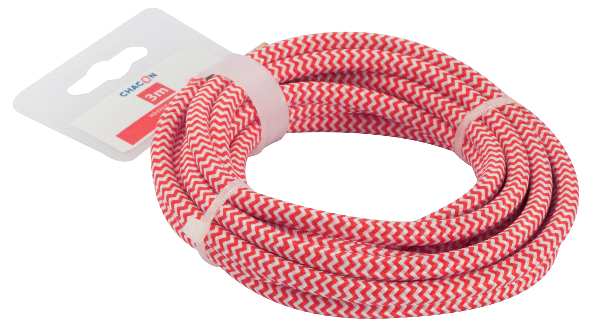 Câble Textile Design Jaune 50m - 2x0,75 - Pendelleiterbahn - Conducteur Cuivre PVC