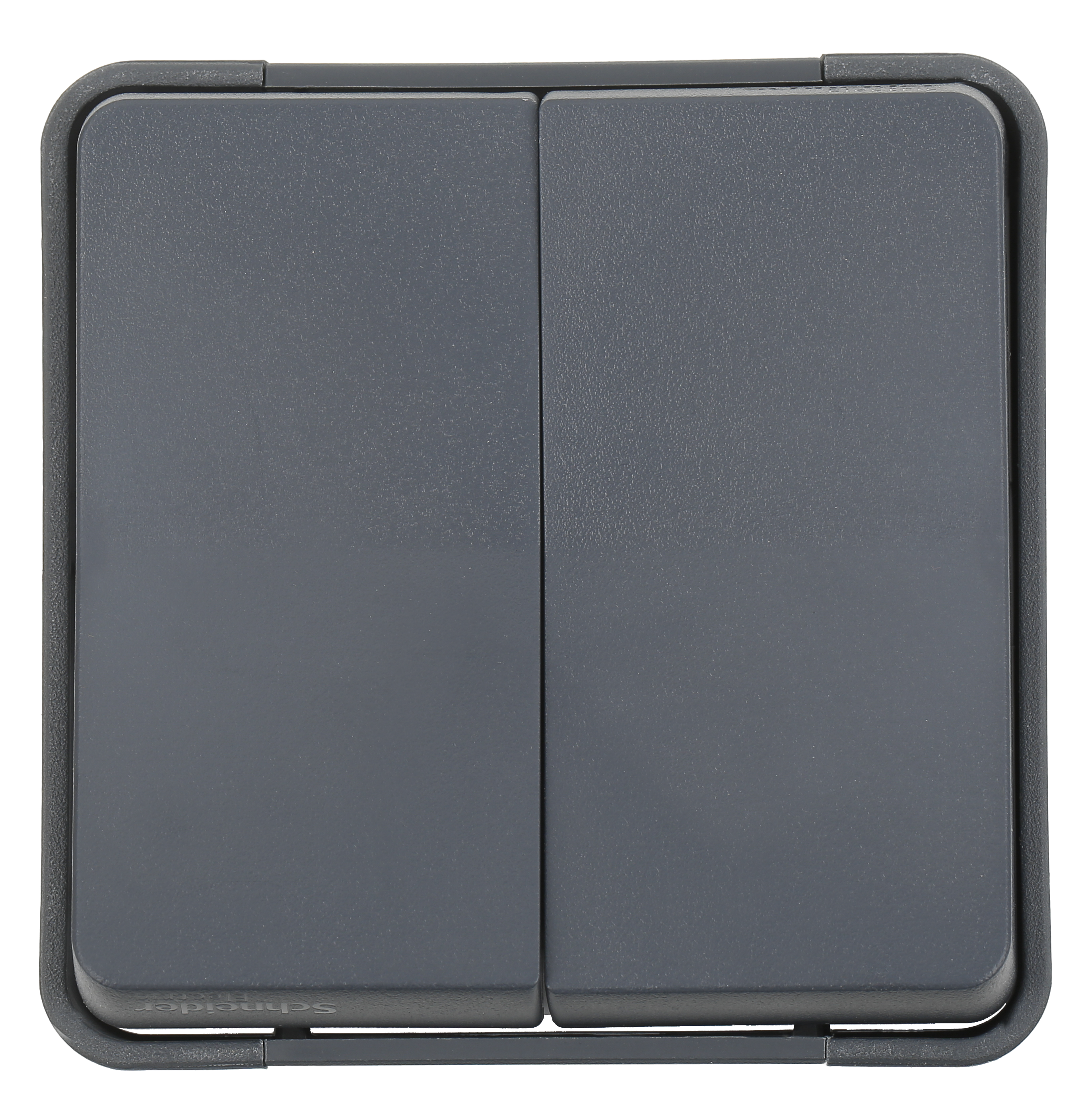 Interruptor doble schneider mureva gris
