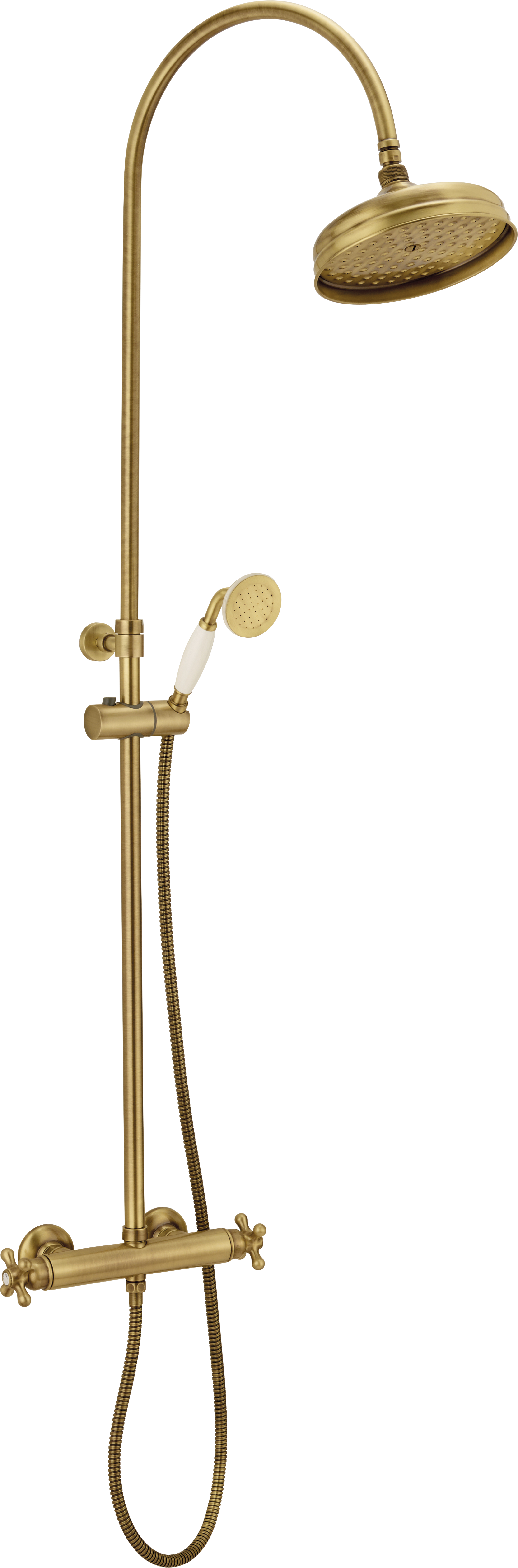 Columna de ducha termostática huber oxford bronce cepillado