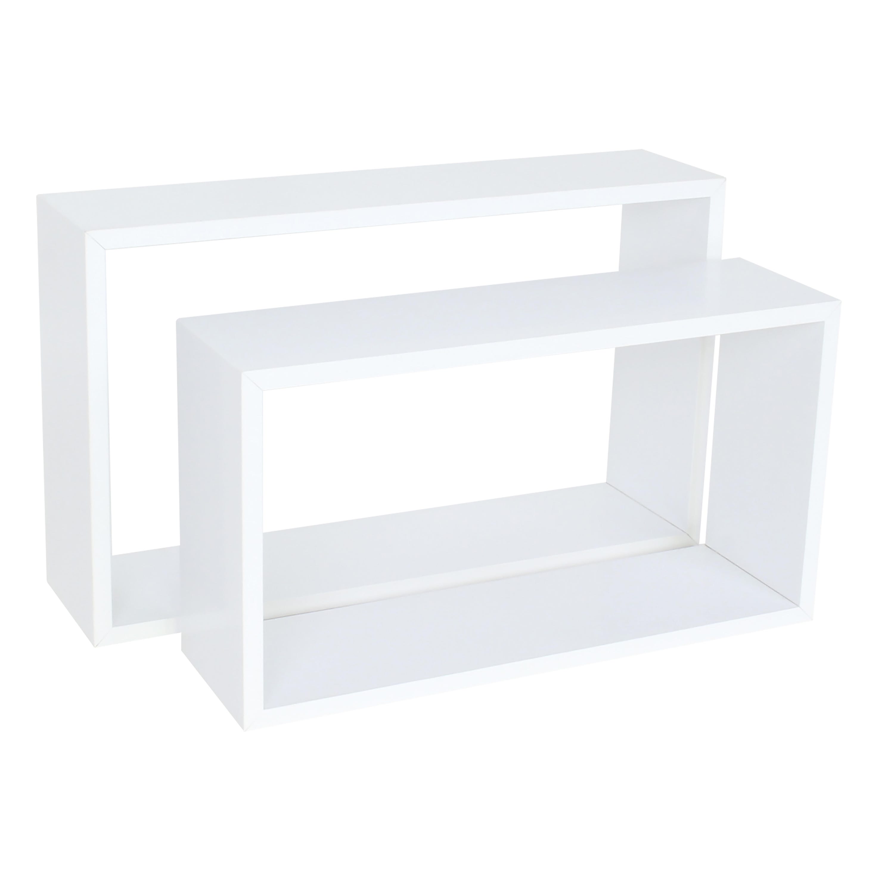 Pack 3 estantes cubo SPACEO blanco 28x28x10x1,5cm  (anchoxaltoxfondoxespesor)