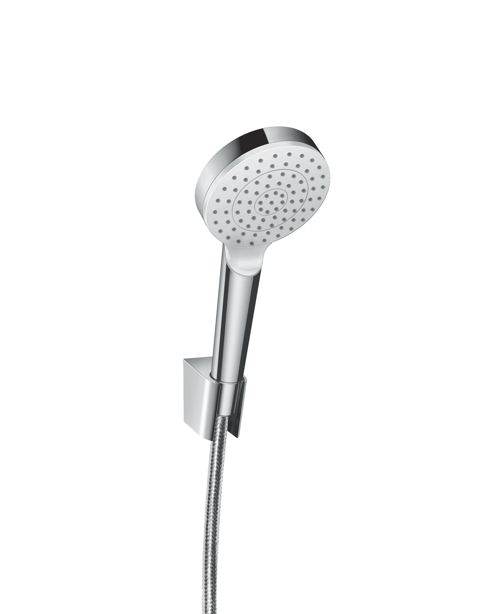 Alcachofa de ducha + flexo + soporte hansgrohe crometta cromado con 1 función de la marca Hansgrohe