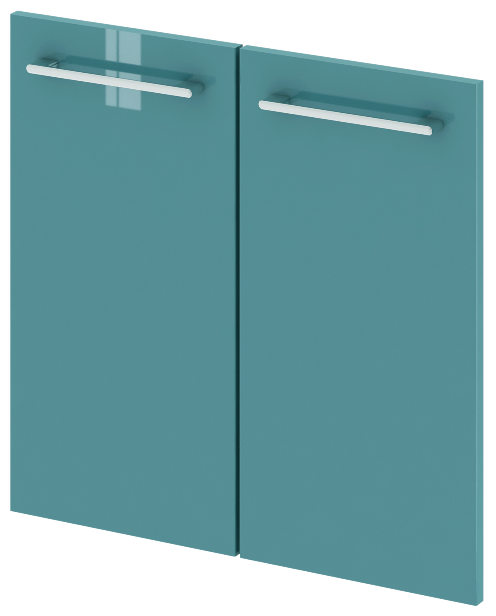 Puerta mueble baño verde30x57.7cm 2 ud