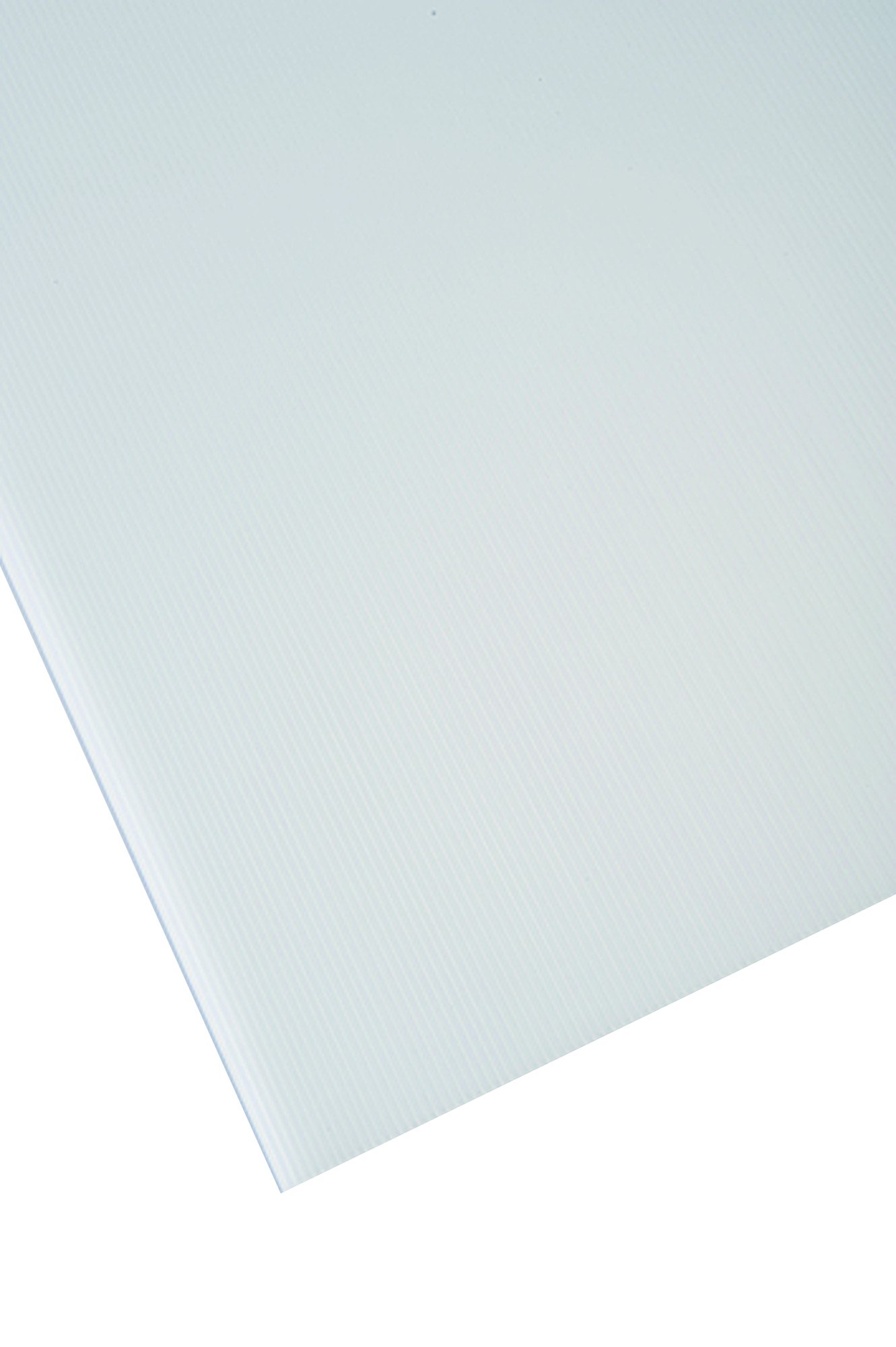 Placa de polipropileno transparente opaco de 2.5 mm de grosor y 150x50cm