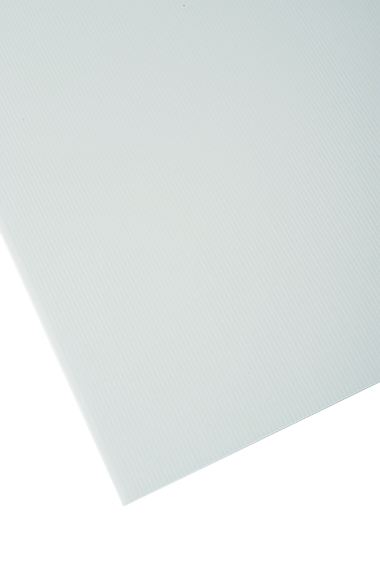 Placa de polipropileno blanco opaco de 2.5 mm de grosor y 150x50cm