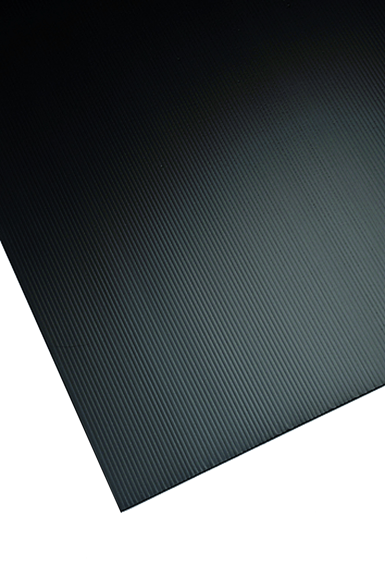 Placa de polipropileno negro opaco de 2.5 mm de grosor y 150x50cm
