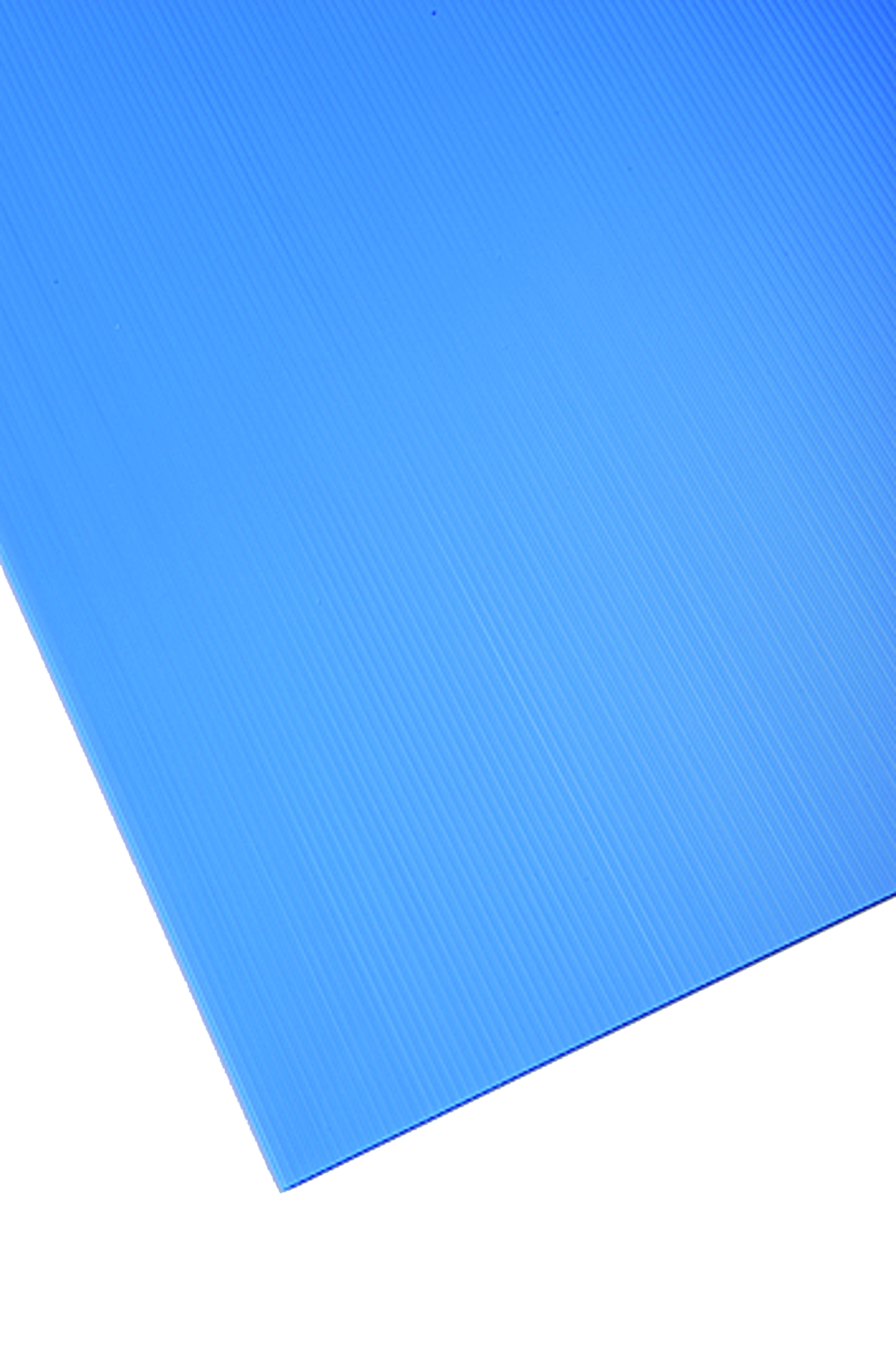 Placa de polipropileno azul opaco de 2.5 mm de grosor y 150x50cm