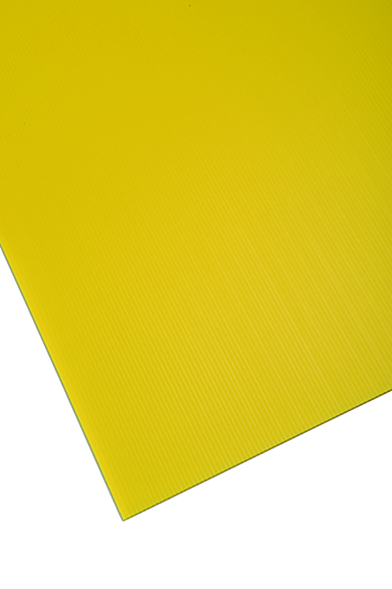 Placa de polipropileno amarillo opaco de 2.5 mm de grosor y 150x50cm