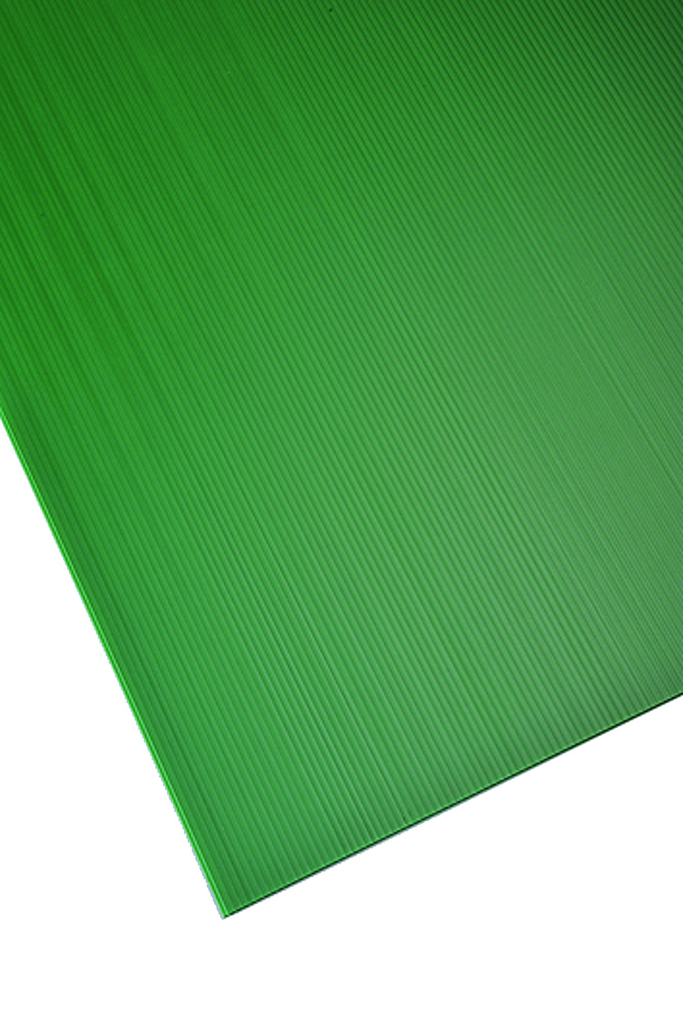 Placa de polipropileno verde opaco de 2.5 mm de grosor y 150x50cm