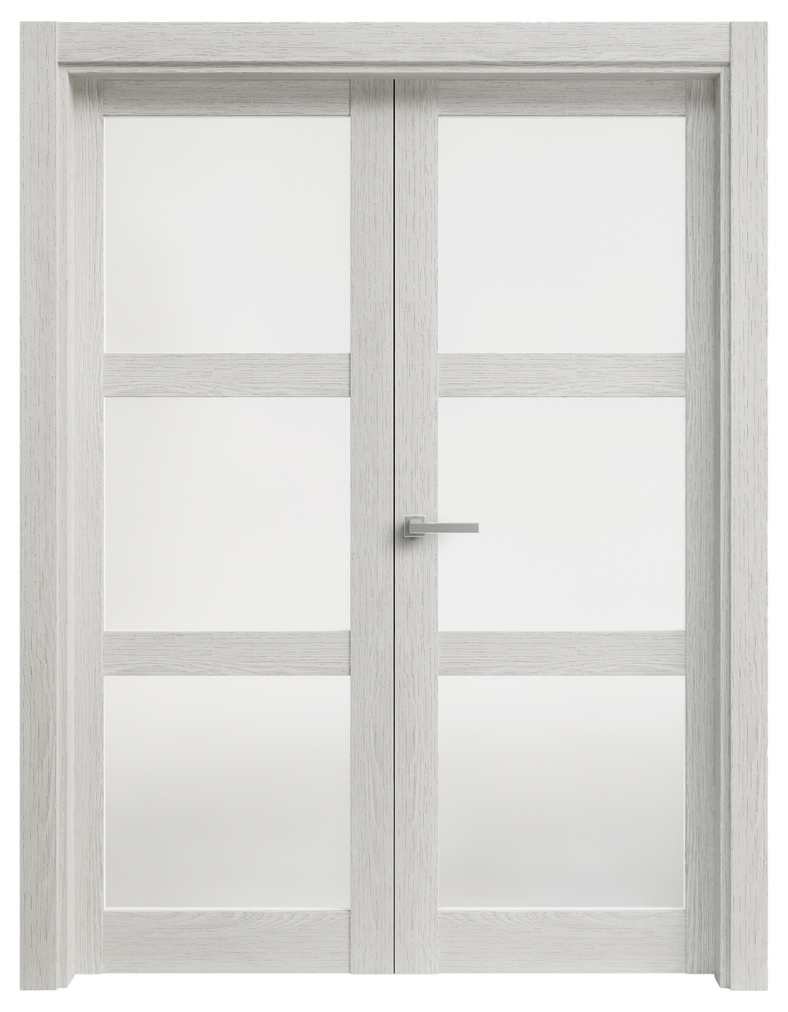 Puerta abatible moscu blanca line plus con cristal blanco izquierda de 165 c