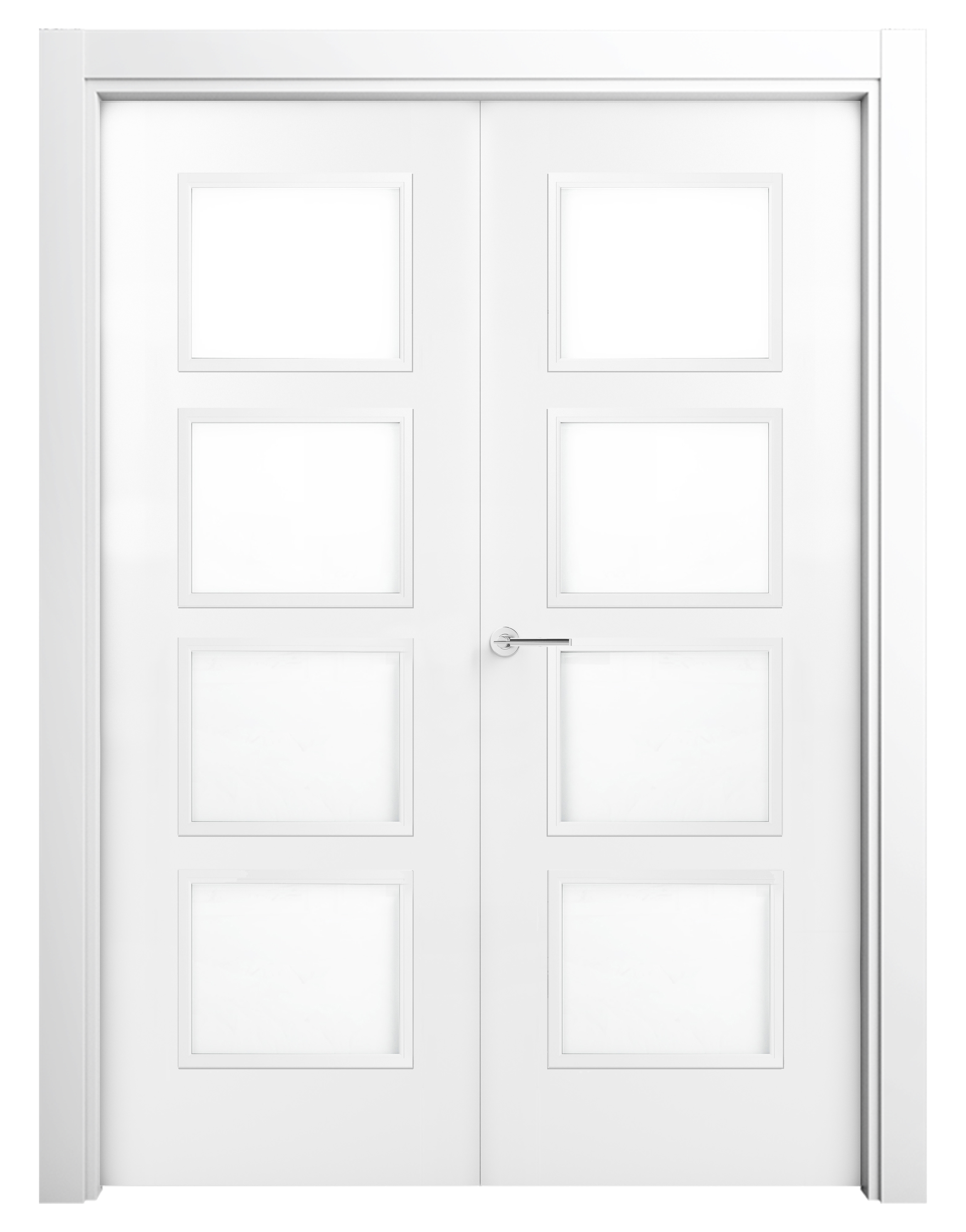 Puerta abatible bari blanca premium apertura derecha de 9x105 cm