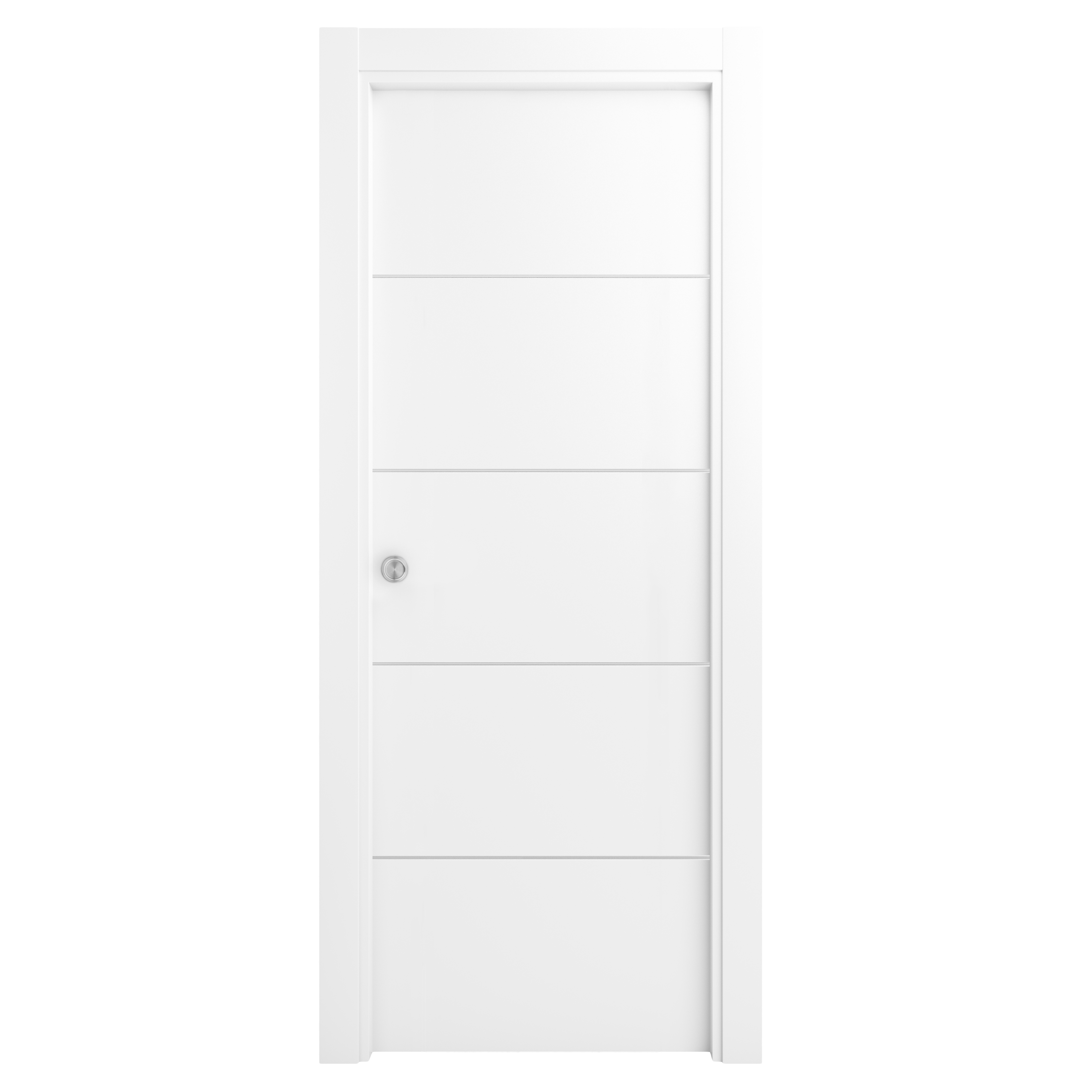 Puerta de interior corredera lucerna premium blanco de 72.5 cm
