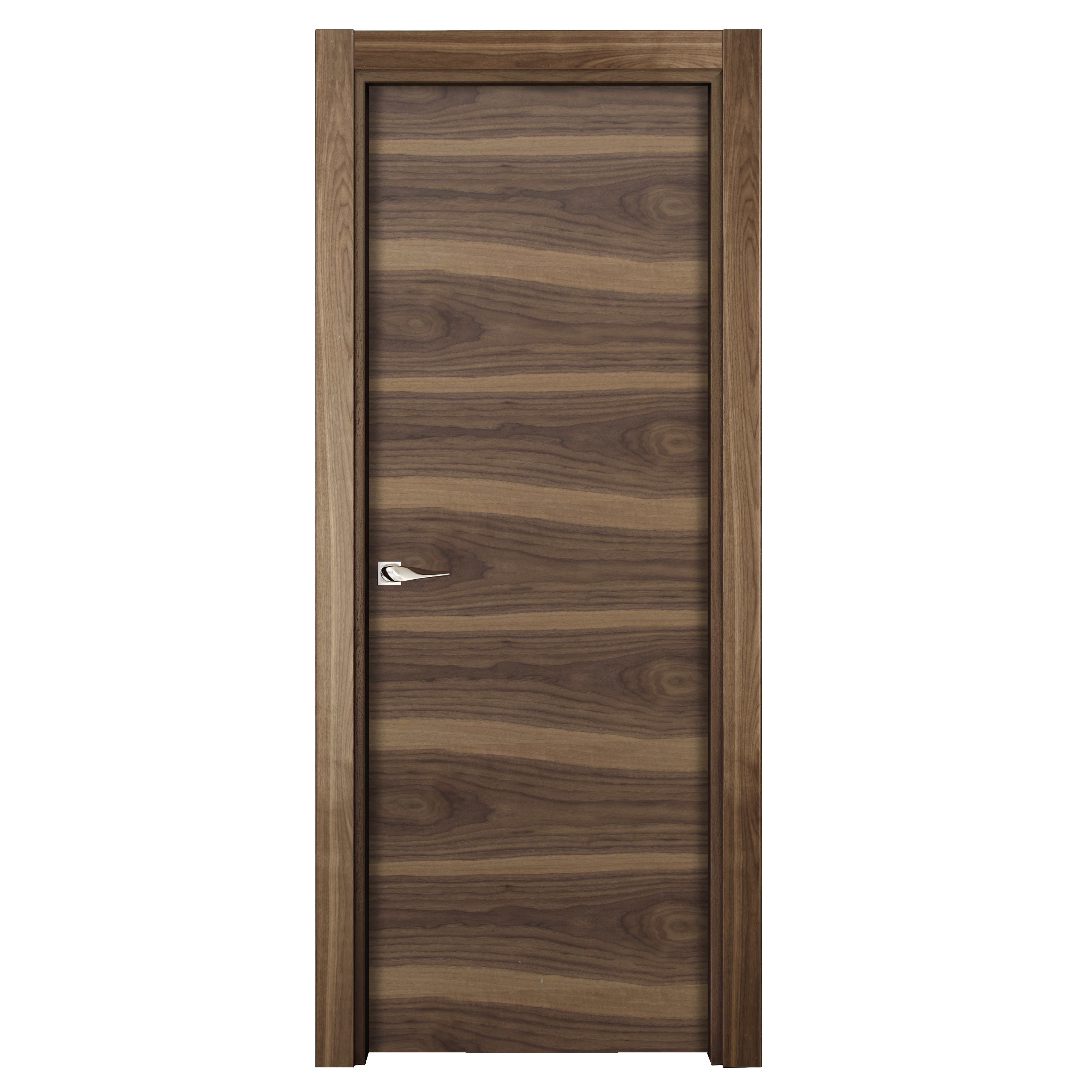 Puerta interior abatible oboe nogal premium apertura derecha 62.5cm