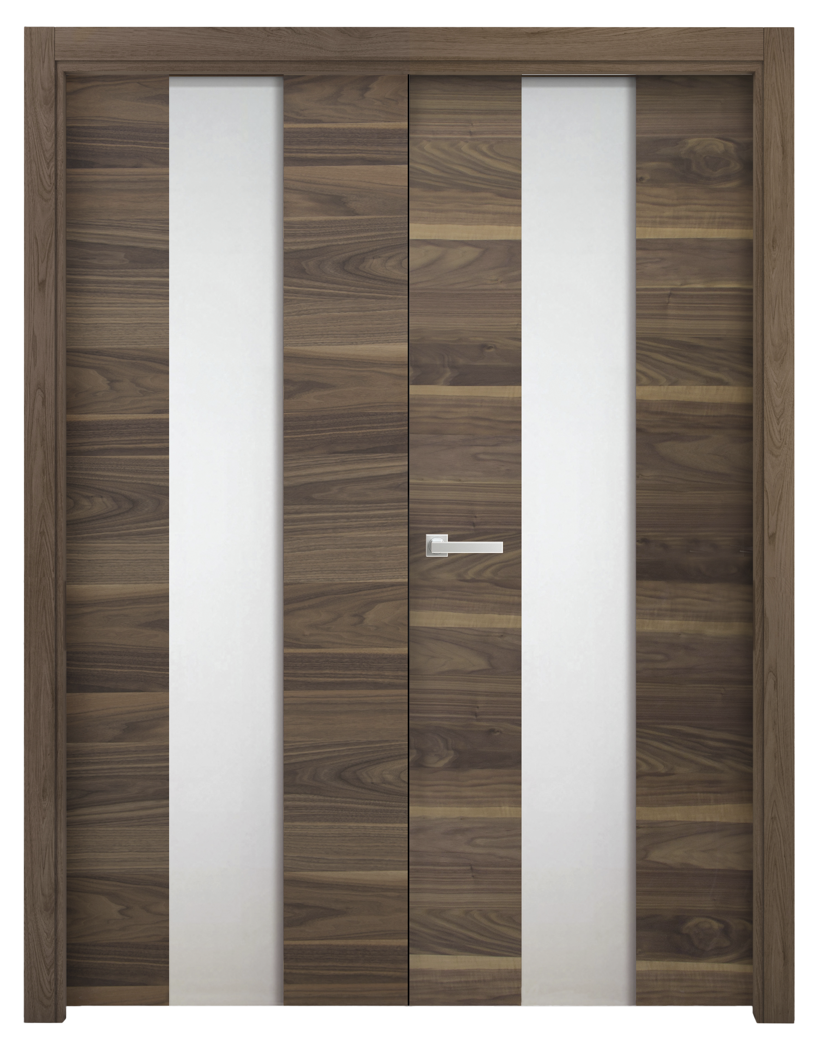 Puerta abatible oboe nogal premium apertura izquierda de 9x125 cm de la marca CASTALLA