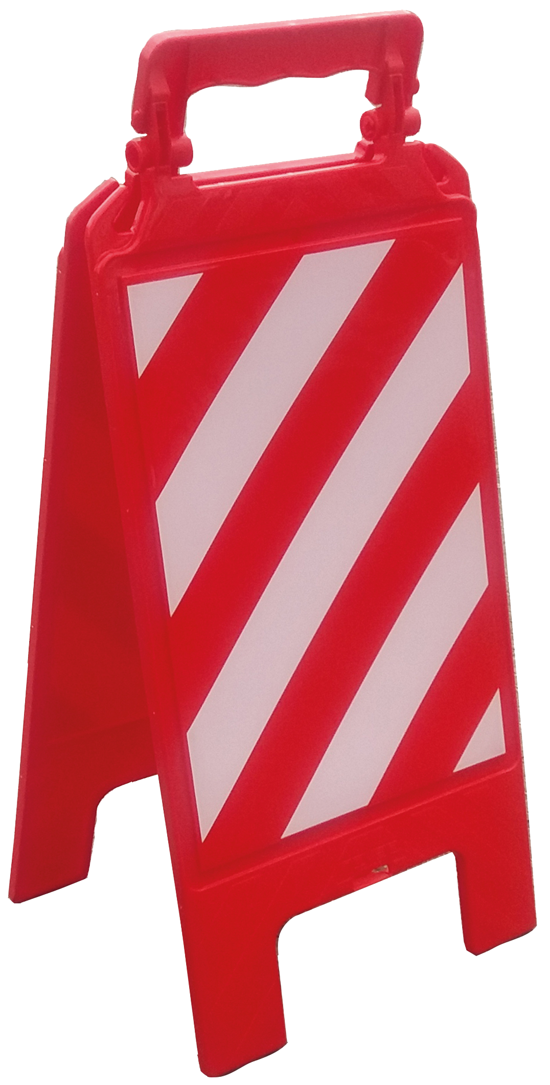 Panel plegable franjas blanca y roja.
