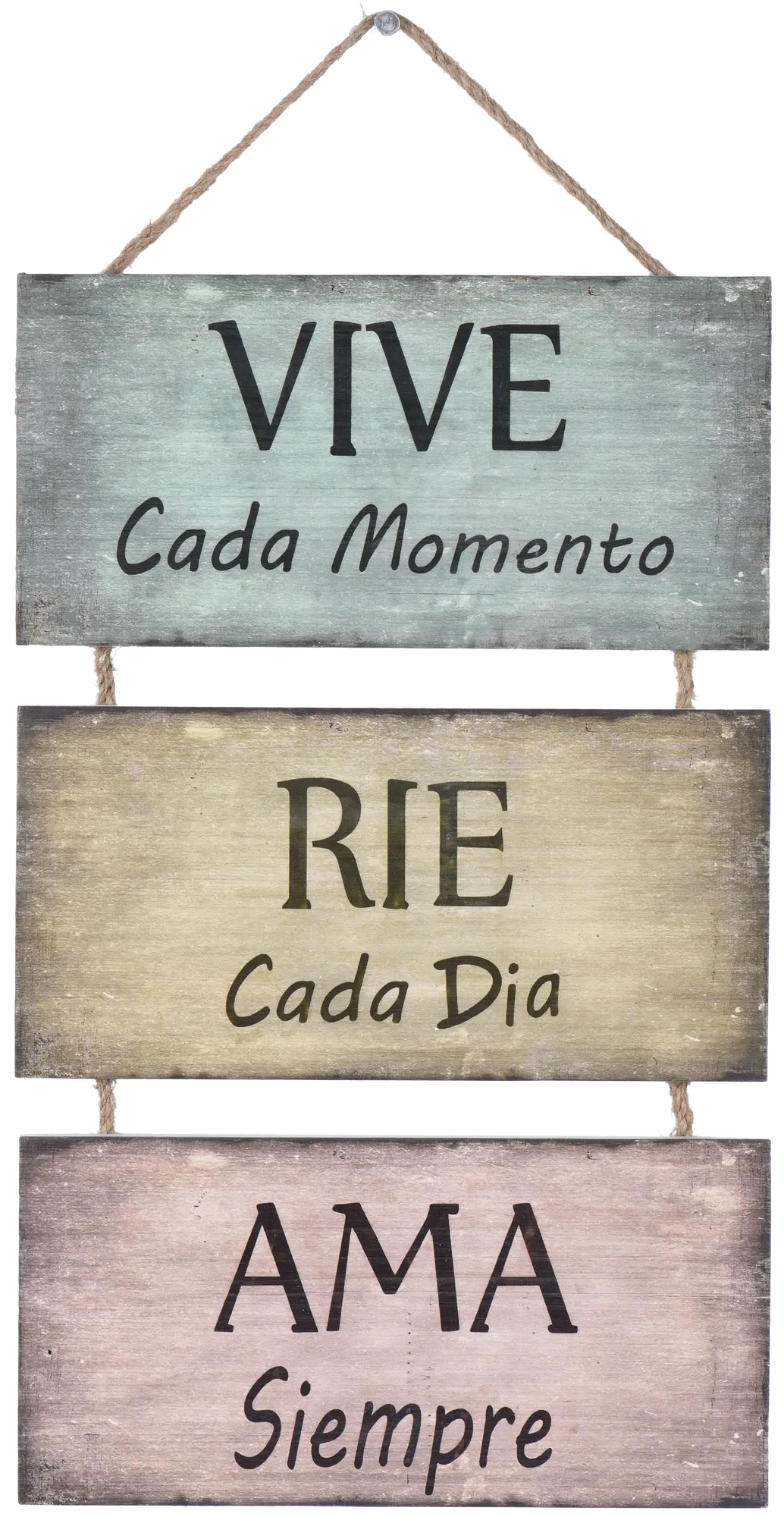 Vive Rie Ama // Live Laugh Love // Cuadros Con Frases Para