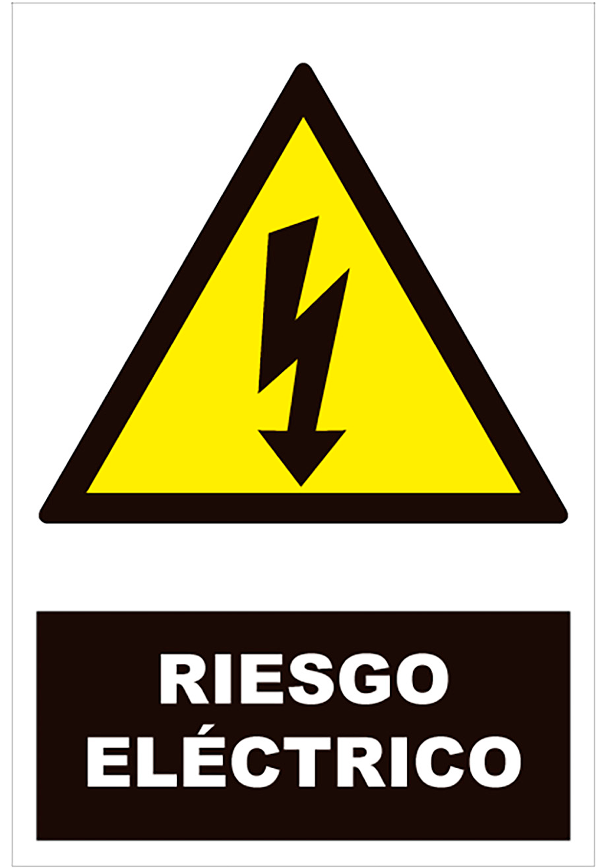 Cartel Riesgo Electrico 25X17Cm | Leroy Merlin