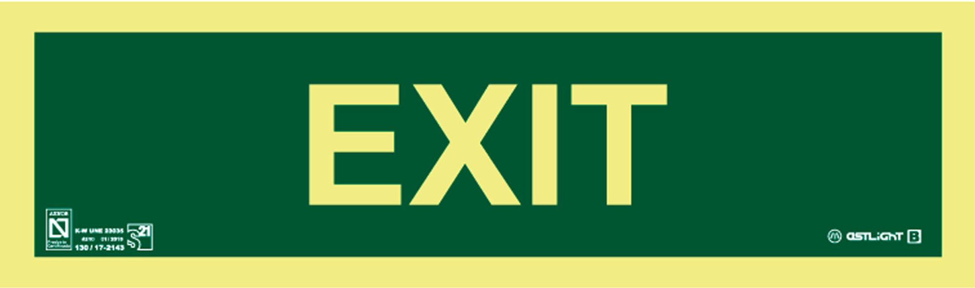 Cartel exit 10,5x29,7 cm