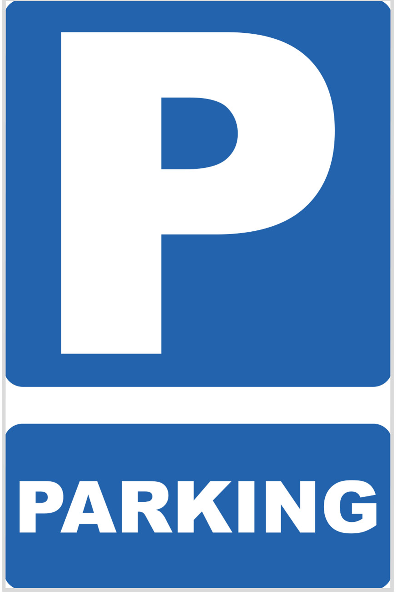 Cartel parking 17x25 cm