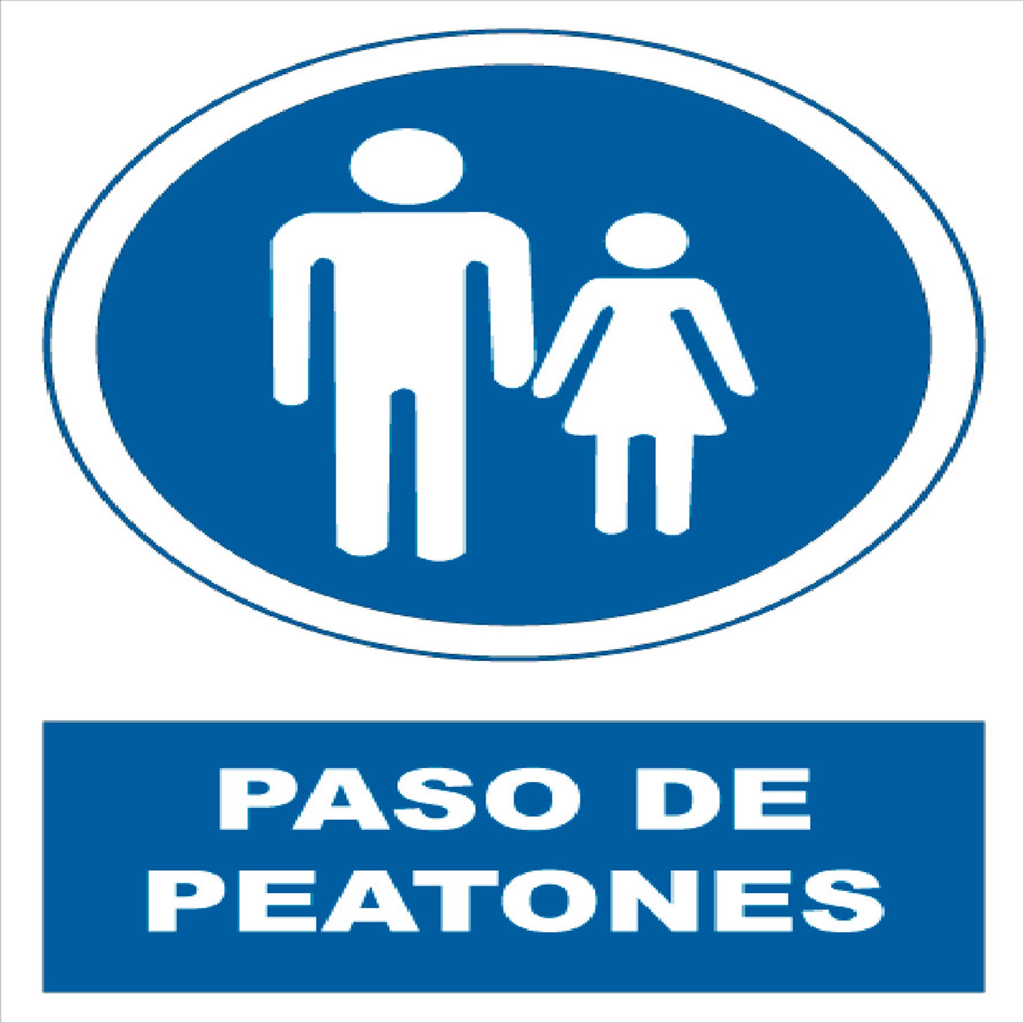 Cartel 176 190 X 270 Prohibido El Paso De Peatones