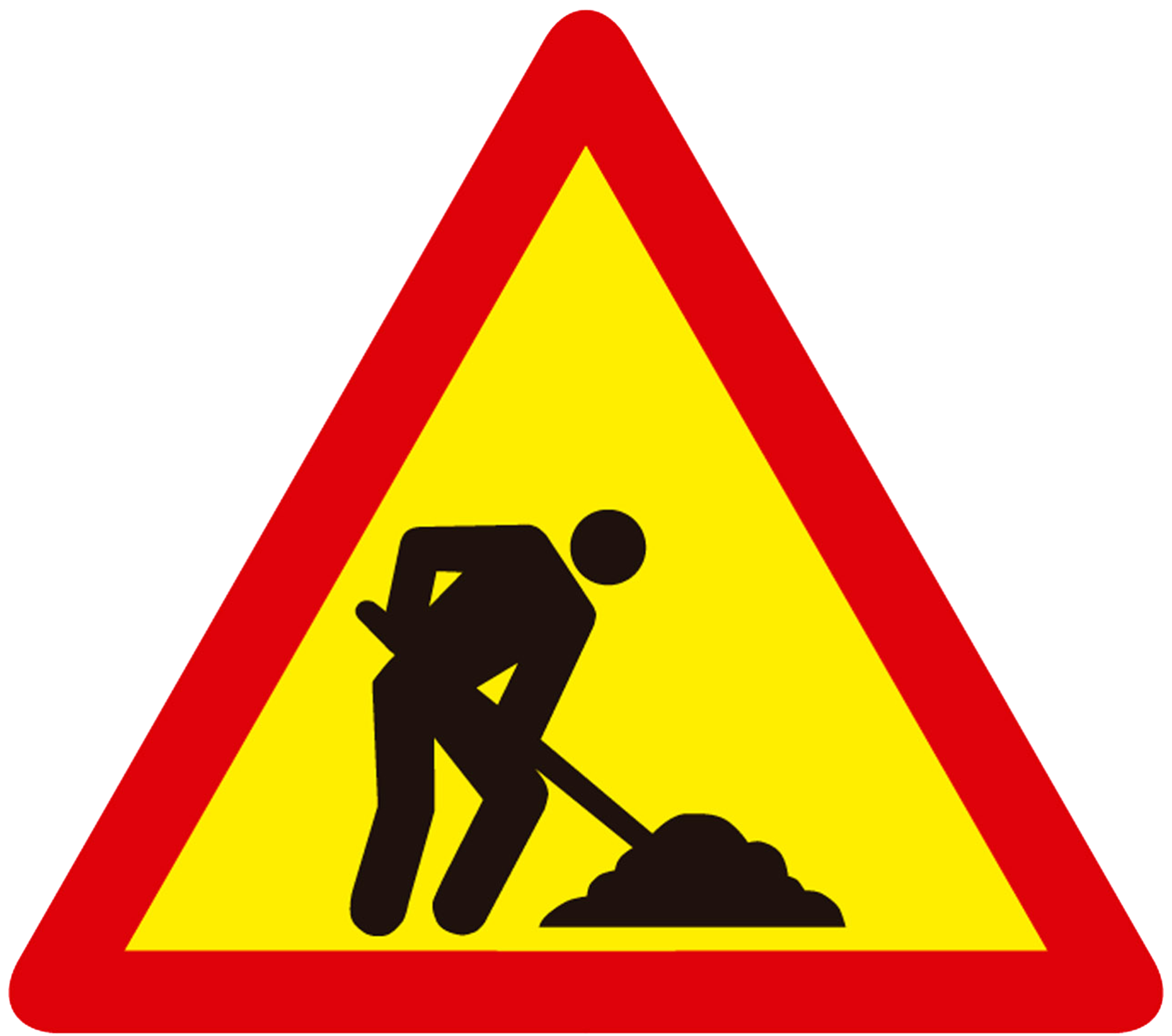 Señal vial obras lado 70x70 cm | Leroy Merlin