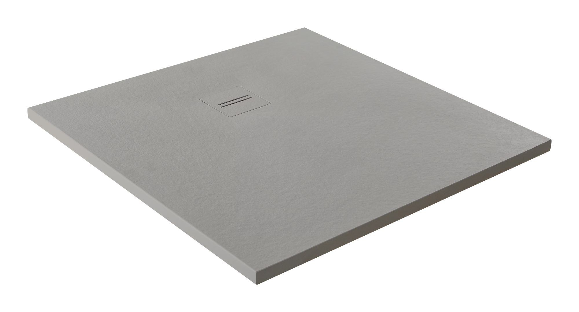 Plato de ducha cosmos 80x80 cm gris de la marca MOLDCOM COMPOSITES