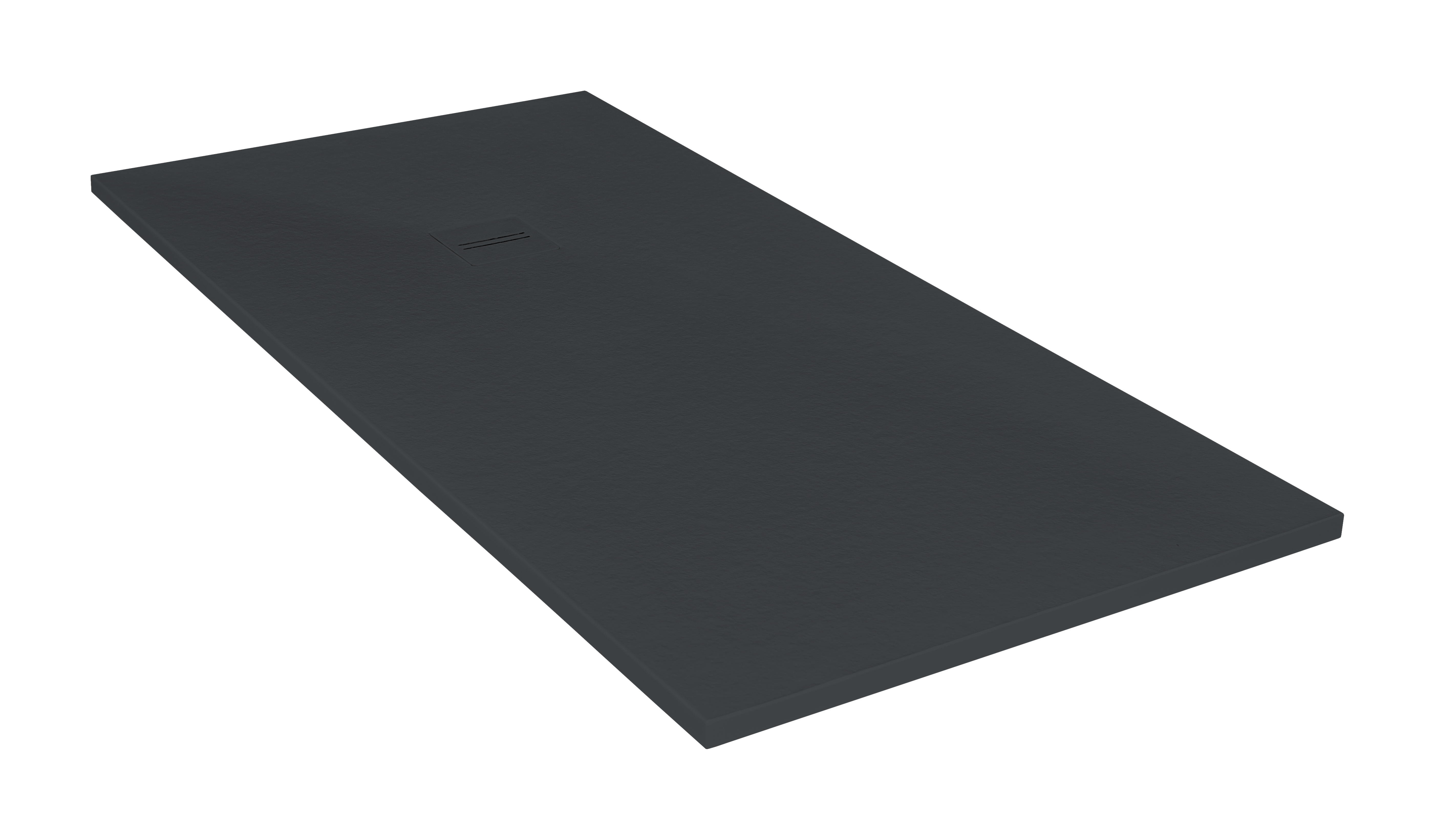 Plato de ducha cosmos 160x90 cm negro de la marca MOLDCOM COMPOSITES