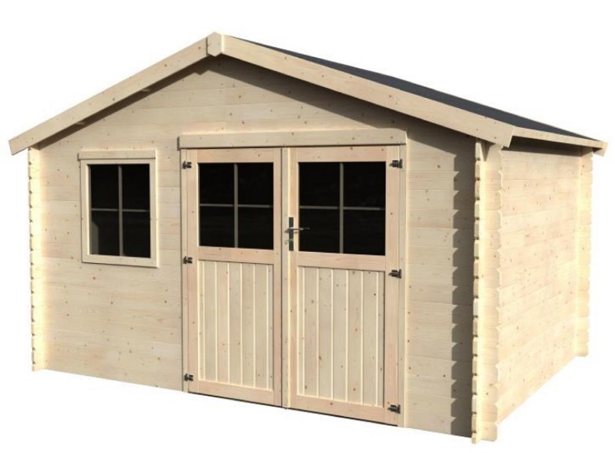 Caseta de madera tana de 419x244x302 cm y 12.68 m2 de la marca DECOR ET JARDIN