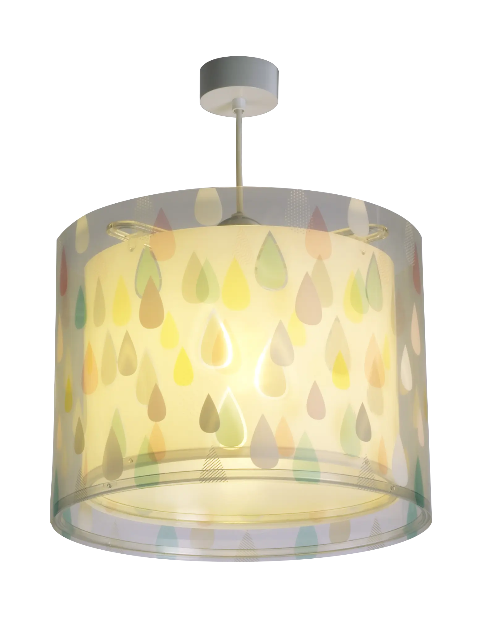 Lámpara de techo color rain 1 luces e27 25 cm multicolor