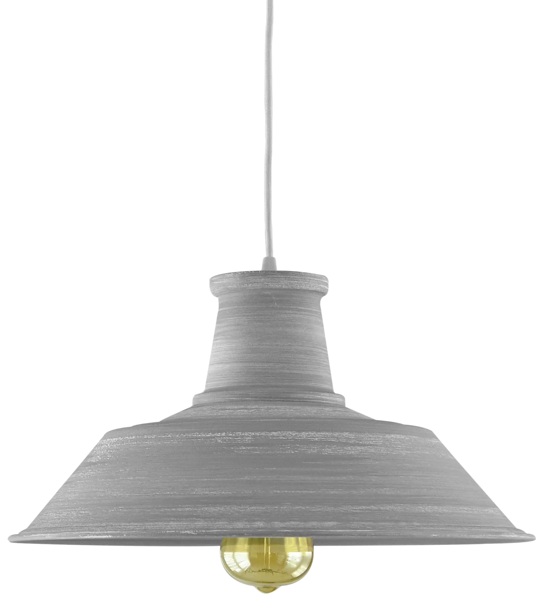 Lámpara de techo bradford 1 luces e27 30 cm plateada