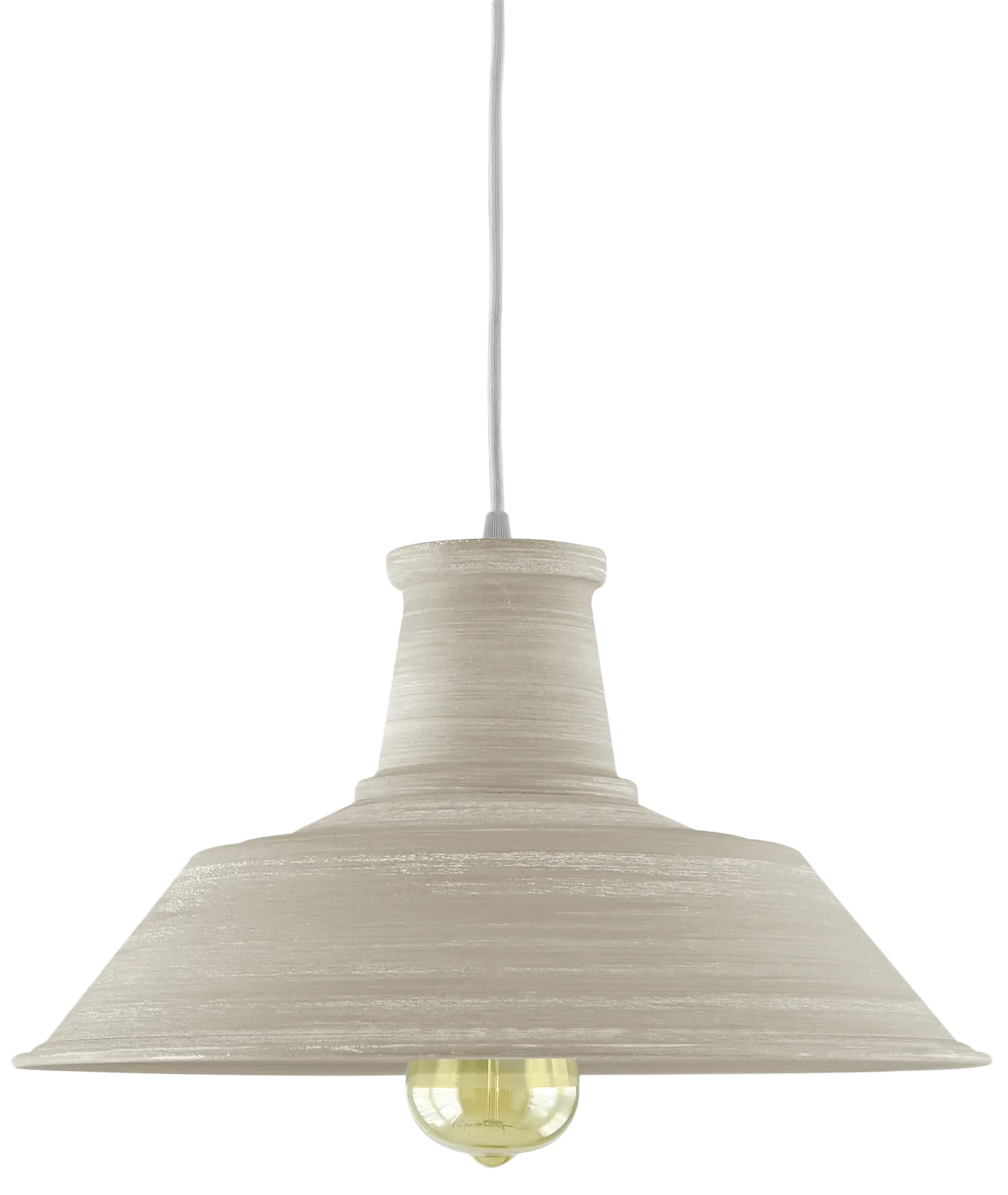 Lámpara de techo bradford 1 luces e27 30 cm beige
