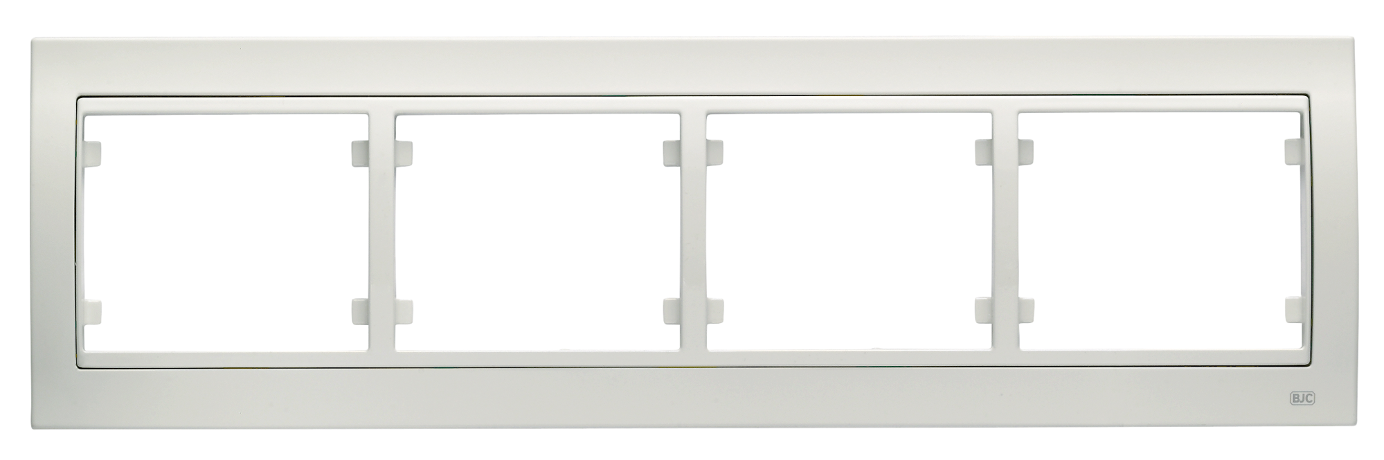 BJC Mega Coperchio Per Prese Di Sicurezza - Colore Bianco Satinato - Serie Elegante In Metallo Zamack