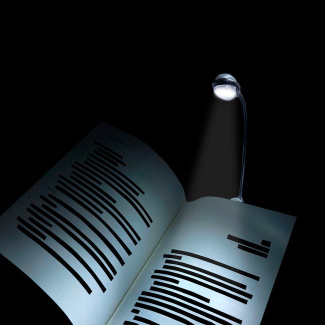 LINTERNA LED BOOK LIGHT LECTURA LIBROS [LINT0655] : Ferreteria online  Domenec Segui